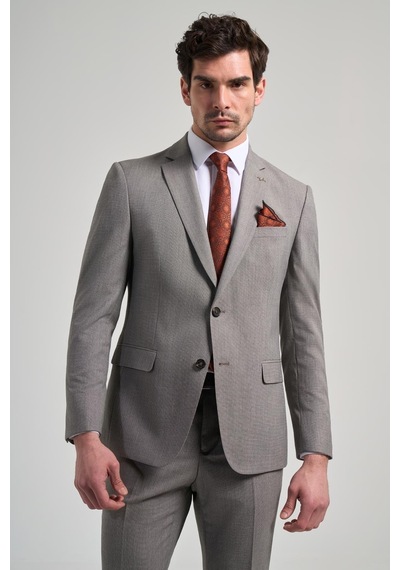 İmza Kendinden Desenli Bez Ayağı Mono Yaka Tam Astar Esnek 6 Drop Slim Fit Takım Elbise 1001250168 Koyu Bej İmza Kendinden Desenli Bez Ayağı Mono Yaka Tam Astar Esnek 6 Drop Slim Fit Takım Elbise 1001250168 Koyu Bej