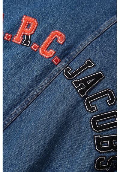 A.p.c X Marc Jacobs Erkek Denim Jacket Straight Fit Mavi