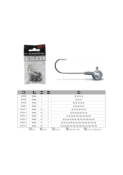Jaxon Sumato Lrf Jighead Silver 4