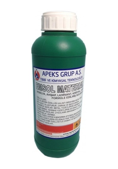Emsol Material Mobilya, Ahşap ve Tutkal Temizleme Solventi 1 Lt