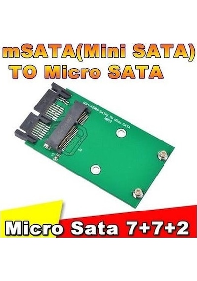 Msata Mini Sata To Micro Sata Mini Pcı-e Çevirici Dönüştürücü
