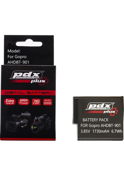 Pdx For Go-Pro Ahdbt901 Batarya