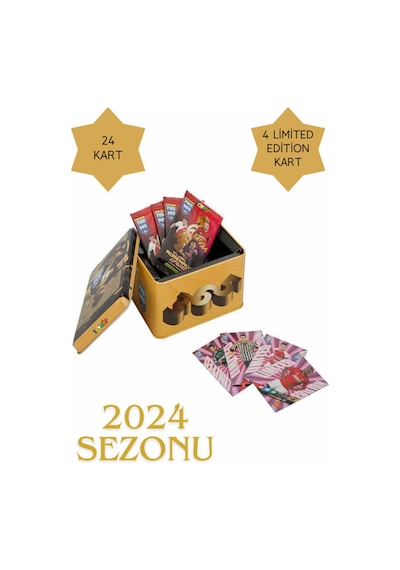Adrenalyn Fifa 365 - 2024 Trading Card Tin Box - Metal Kutulu Futbolcu Kartları
