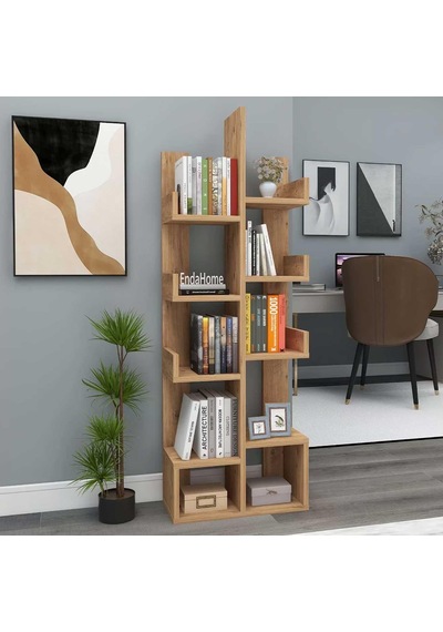 Reyo Home Enda Pamfilya 10 Bölmeli/raflı Kitaplık Atlantik Çam