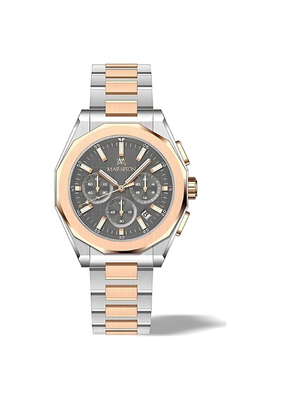 Warren Marrison Mr25001-d Quartz Erkek Kol Saati Rose Gold - Gümüş
