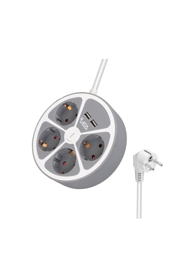 Vea Ve-g604yu 4'lü 2 Usb Li Anahtarlı 1.5 Metre Grup Priz 1