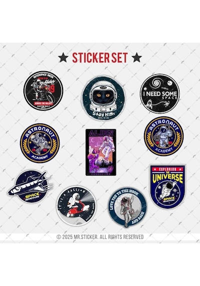 Bdls30 Küçük Boy 10lu Sticker Seti