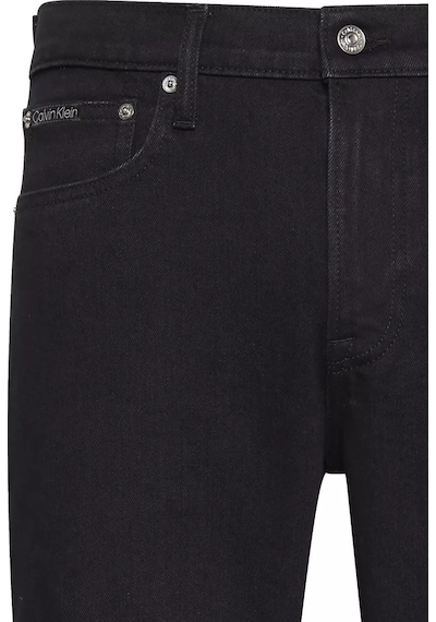Calvin Klein Erkek Slim Fit Daralan Paça Termal Jean Pantolon - Siyah Jaguar Moon