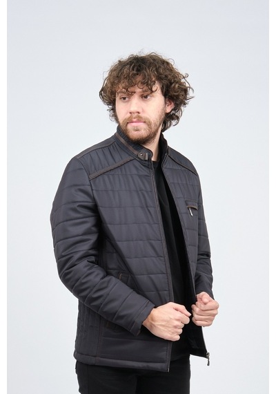 Lucas Erkek Dik Yaka Spor Mont 2650747 Lacivert-Lacivert