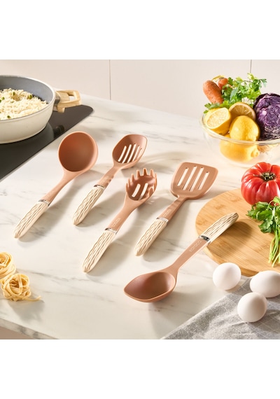 Karaca Peony 5 Parça Servis Seti Krem