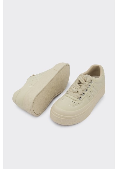 Derinet Günlük Comfort Taban Kadın Sneaker Vizon Vizon