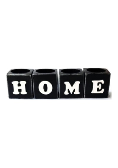 El Yapımı Dekoratif '' Home '' Yazan Mumluk Küpler. Nocolor-08b2ddd7