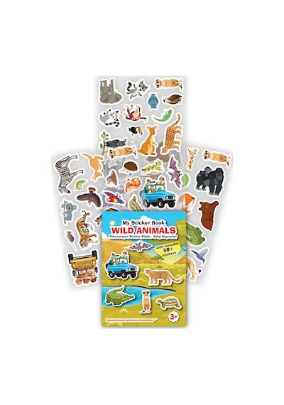My Sticker Book 4lü Set2 ,tekrar Kullanılabilir Sticker Kitabı, Tükenmeyen Sticker Kitabı