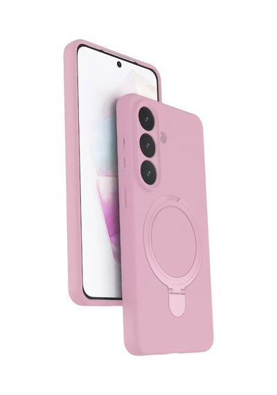 Newface Samsung Galaxy S26 Plus Regal Magsafe Standlı Kapak - Açık Pembe