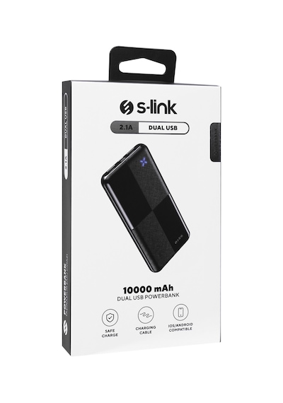 S-lınk Ip-g12n Siyah 10.000mah 2xusb 1xmicro Usb 1xtype-c 4 Led Göstergeli Powerbank 1923