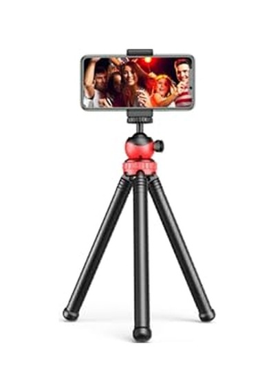 Ayrex Esnek Monopod Tripod Youtuber Yayıncılar Ve Sosya Medya İçin İdeal 30cm Ahtapot 360 Derece Taşınabilir Ayakl Diğer