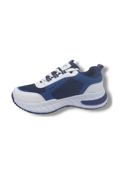Zerhan 7620 Unisex Lacivert Bağcıklı File Spor Ayakkabı Lacivert