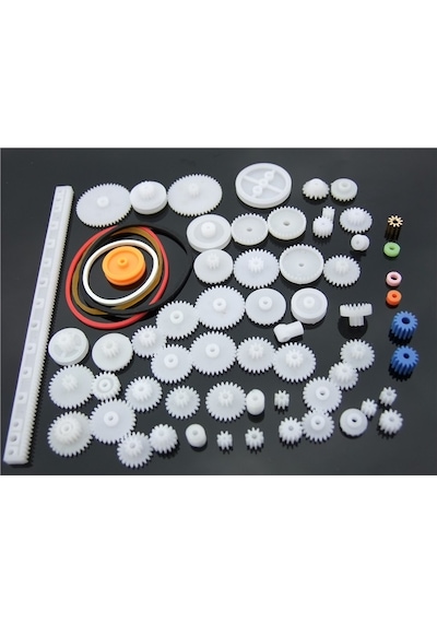 60 Parça Plastik Dişli Seti Rc Çark Arduino