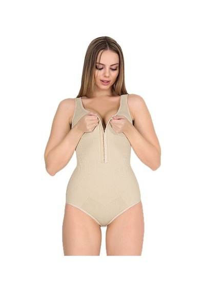 Buqete Ten Agrafli Kalin Askili Çitçitli Badi Korse 2xl/3xl Ten Ten Rengi