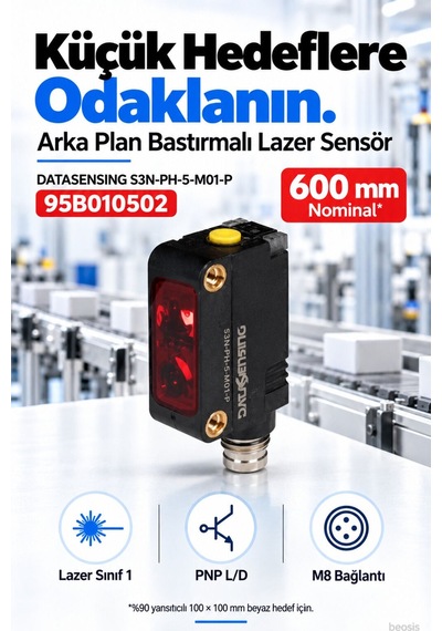 Datasensing S3n-ph-5-m01-p 600 Mm Lazer Arka Plan Bastırmalı Foto