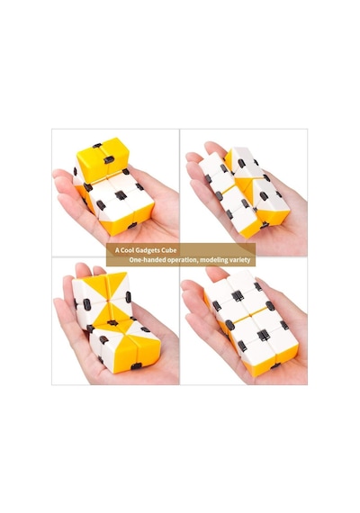 Renkli İnfinity Cube Sonsuzluk Küpü Sihirli Küp Fidget Stres Küpü Stres Giderici Oyuncak 1 Adet