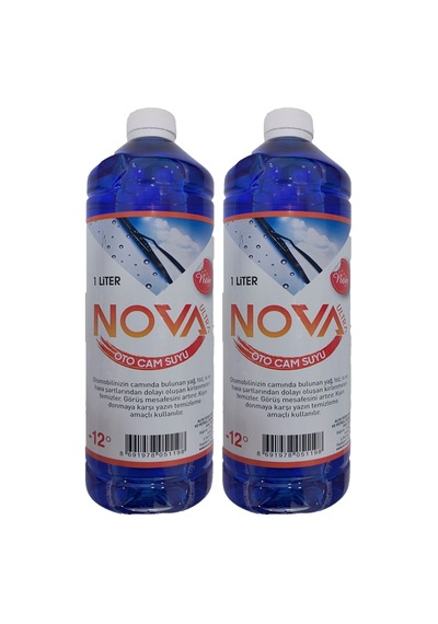 Nova Ultra -12 Derece Antifrizli Oto Cam Suyu 1 Litre X 2