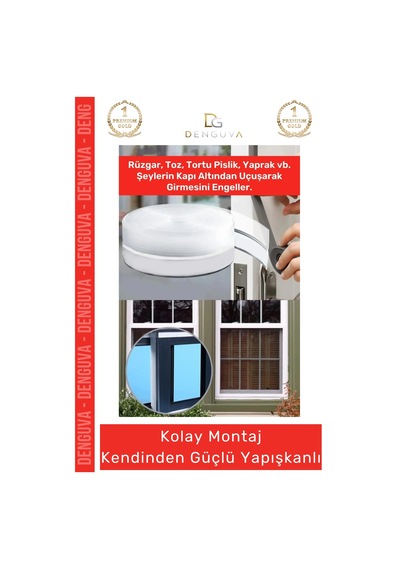 Rüzgar Kesici Ses Böcek Toz Önleyici Yalıtım Kapı Pencere Isı Izolasyon Şeffaf Şerit Bant 5mt 1 Adet Diğer