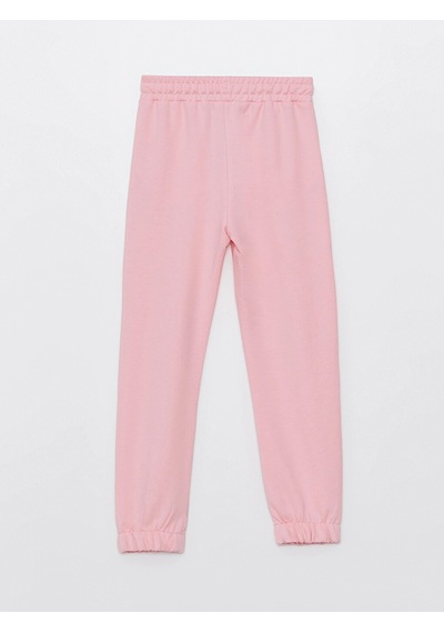 LC Waikiki Lcw Kids Pembe Beli Lastikli Baskılı Kız Çocuk Jogger Eşofman Altı Pınk