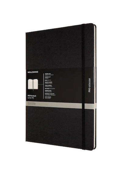 Moleskine Pro Notebook Sert Kapak 21x29.7 Black Siyah