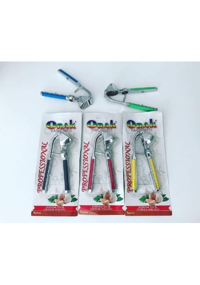 Orak Metal Sarımsak Ezici Ve Çekirdek Çıkarıcı 1 Adet Çok Renkli