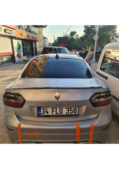Renault Fluence Yarasa Spoiler Piano Black Universal Esnek, 124cm