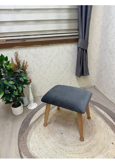 Asedia Trend Naturel Gri Kapitoneli Sallanan Sandalye Koltuk