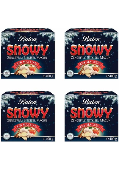 Balen Snowy Zencefilli Kış Macunu 400 G x 4 Adet