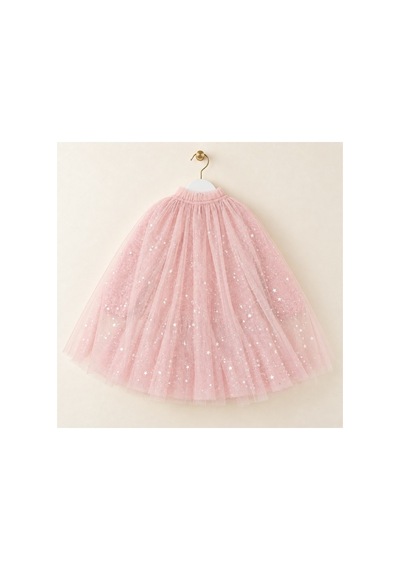 Ministok Shine Rose Pelerinli Kız Çocuk Özel Gün Elbisesi Pembe
