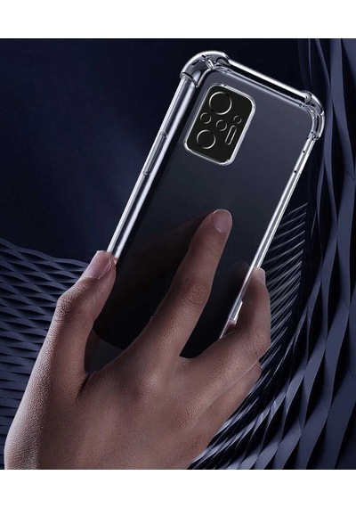 Xiaomi Redmi Note 10 Kılıf Zore Kamera Korumalı Nitro Anti Shock Silikon Renksiz