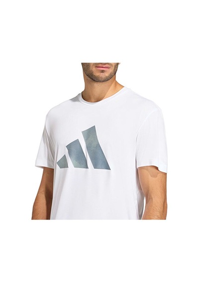Adidas Run Ess Bl T M Erkek Koşu Tişörtü Ke3547 Beyaz