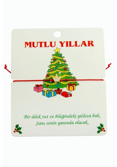 Taç - 381 - Yılb Bilekliği - Glblseme - - Kırmızı