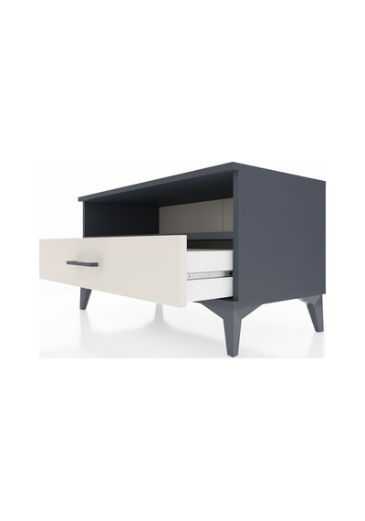 Hyperion Şifonyer Tek Raflı Tek Çekmeceli 88x44x48 Antrasit-a... Antrasit