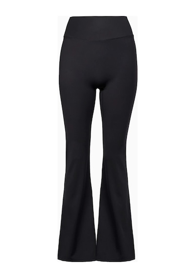 Because Of Alice Base Sculpting Flared Leggings Şekillendirici Yüksek Bel Bol Paça Kadın Tayt Siyah
