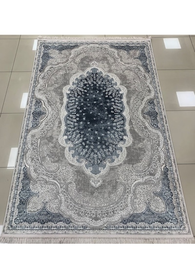 Merinos Halı Rodin Serisi 19777 036 Akrilik Halı Salon Oturma Odası Halısı Gri - Lacivert