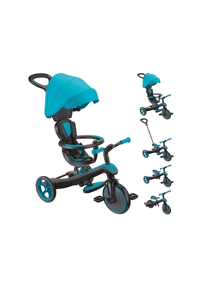Globber Explorer 4in1 Trike Bisiklet - Mavi Beyaz