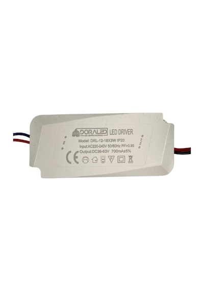 12-18x3w 700ma 36-63v Power Led Driver Ip20 Power Led Sürücü Beyazı
