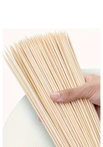 50 Adet - Ahşap Mangallık Çöp Şiş Çubuğu 30 Cm