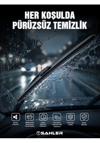 Sahler Aerovisor Volkswagen Passat B6 2005-2010 Arası Uyumlu Ön Cam Silecek Takımı 600/480 Mm