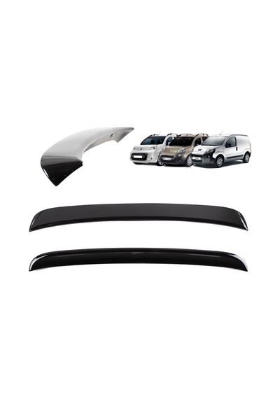 Autogp Peugeot Bipper Bagaj Üstü Spoiler Siyah Boyalı Plastik Ldr-2504-45
