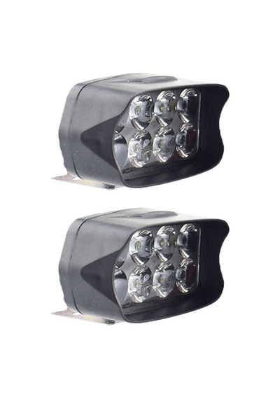 Motosiklet Su Geçirmez 6500 K 8 Led'ler Çift Yardımcı Baskı Spot Işığı 12 V