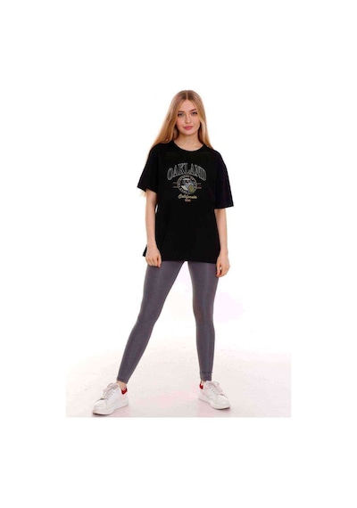 Kadın Oversize Oakland 1986 Baskılı Tshirt (534304914)