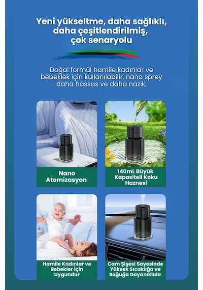 Harvox Fougere Araç Parfümü 140ml Koku Haznesi Ortam Ve Oda Hava Nemlendirici Aromaterapi
