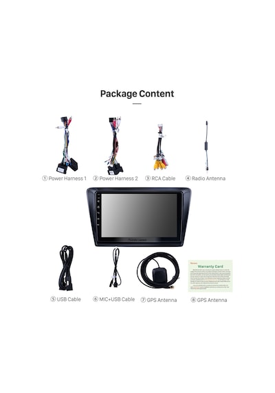 Skoda Rapıd 2013+ Multimedya Navigasyon Usb Kamera Carplayer 4 Ram