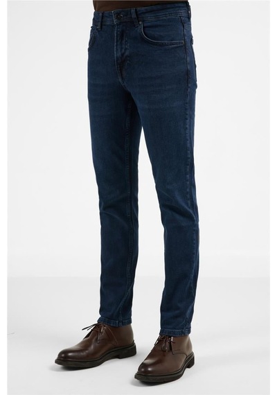 İmza Lacivert 5 Cep Slim Fit Denim Pantolon 1023255169 Lacivert